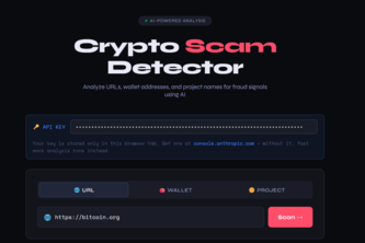 Crypto Scam Detctor