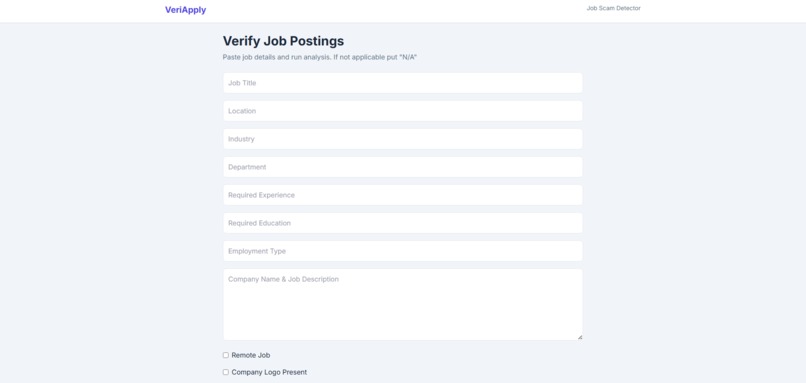 VeriApply – screenshot 1