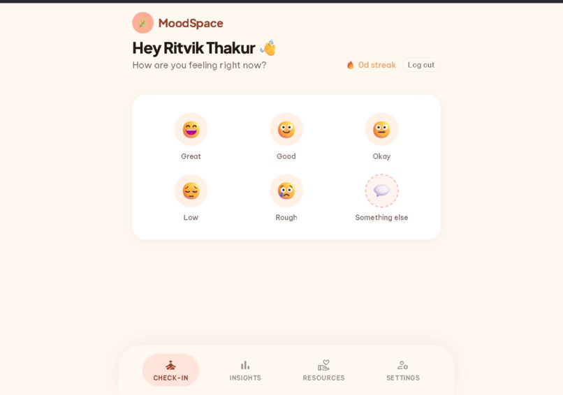 MoodSpace – screenshot 1
