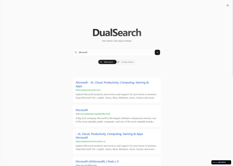 DualSearch – screenshot 2
