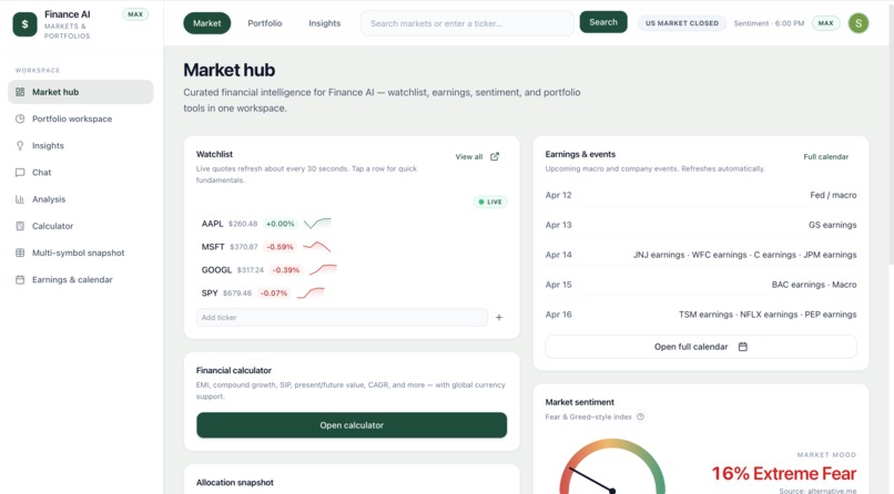 Finance AI – screenshot 2