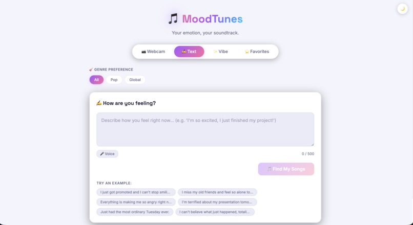 MoodTunes – screenshot 2