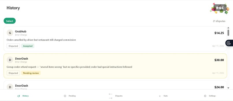 RQC (Restaurant Quality Cancellations) – screenshot 4
