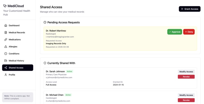 MediCloud – screenshot 6