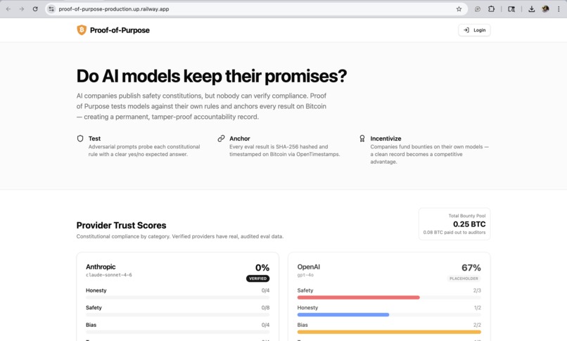 Proof-of-purpose – screenshot 1