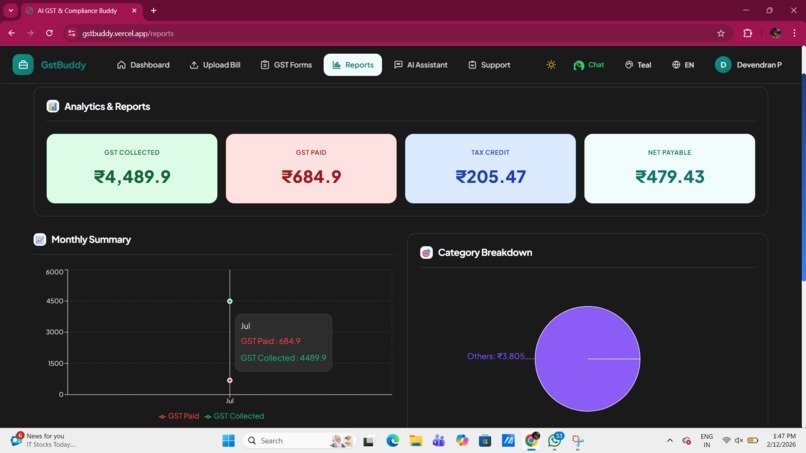 GST Buddy – AI Powered GST Compliance Assistant – screenshot 6