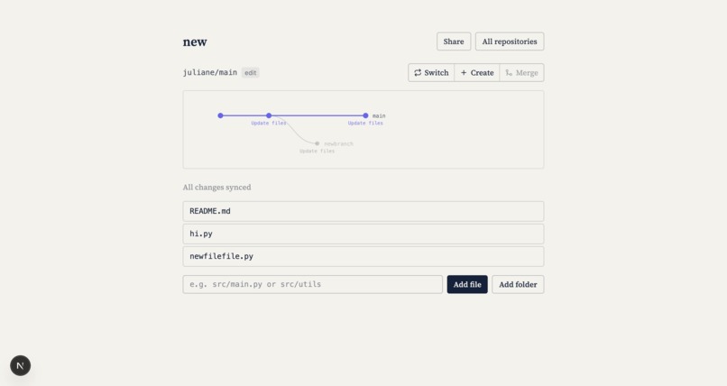 VersionContext – screenshot 2