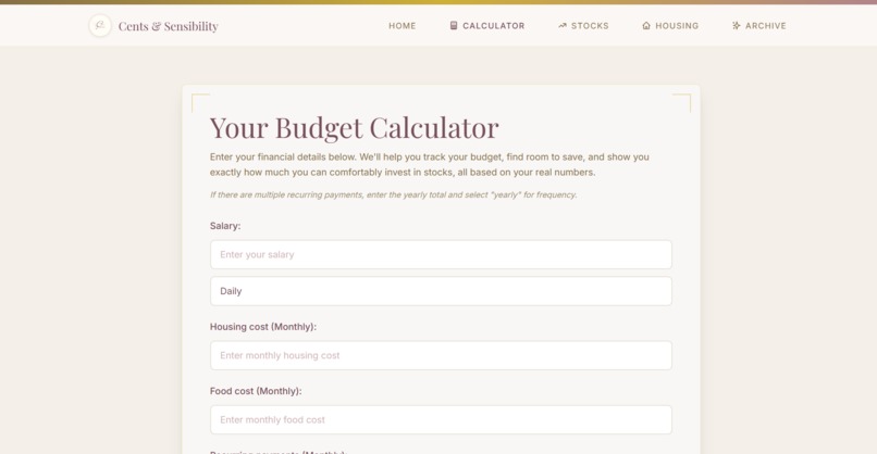 Cents & Sensibility – screenshot 3