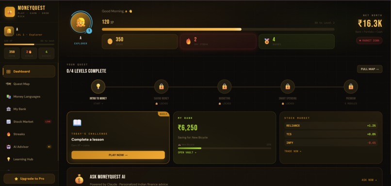 MoneyQuest - Gamified Financial Learning – screenshot 3