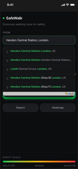 SafeWalk – screenshot 1