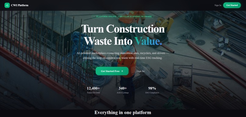 Circular Construction OS – screenshot 1