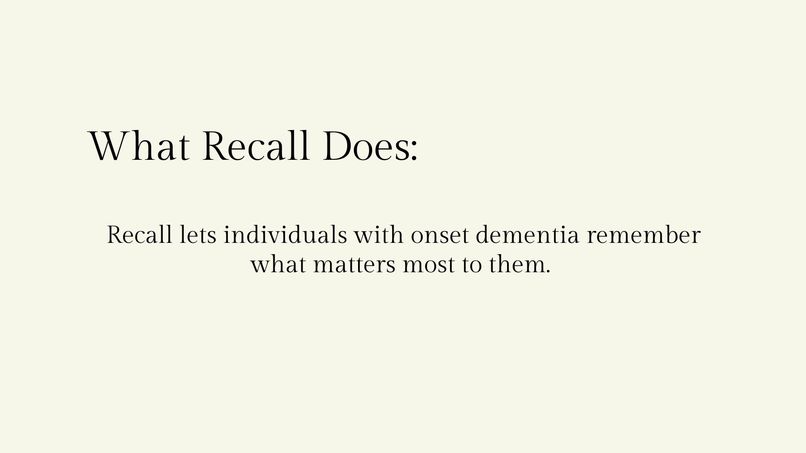 Recall – screenshot 3