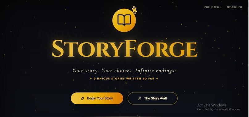 StoryForge — AI Interactive Fiction Engine – screenshot 1
