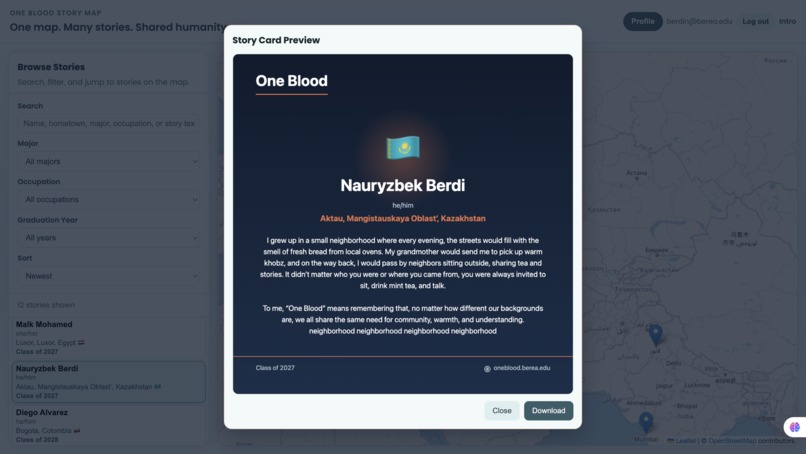 One Blood Story Map – screenshot 3