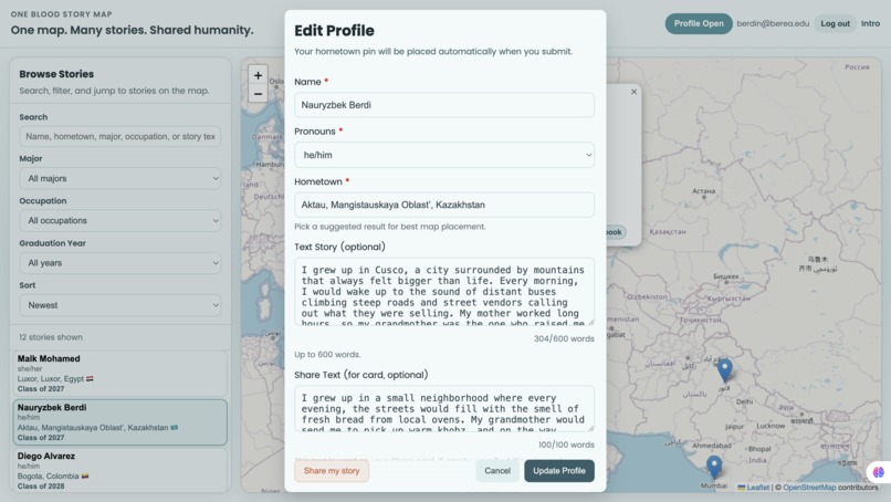 One Blood Story Map – screenshot 4