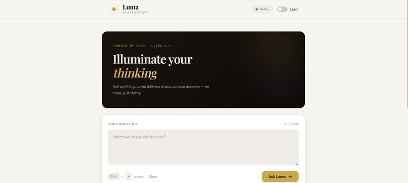 LUMA · AI Assistant – screenshot 2