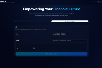 FinPath AI — Inclusive Financial & Career Navigator