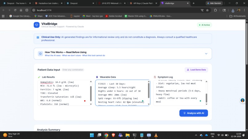 VitalBridge – screenshot 1