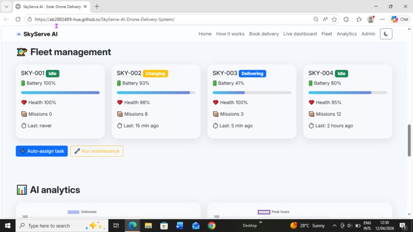 SkyServe AI Delivery – screenshot 4