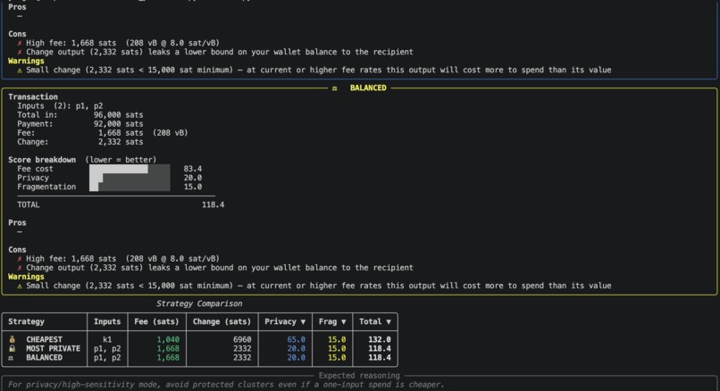 UTXO Planner – screenshot 1