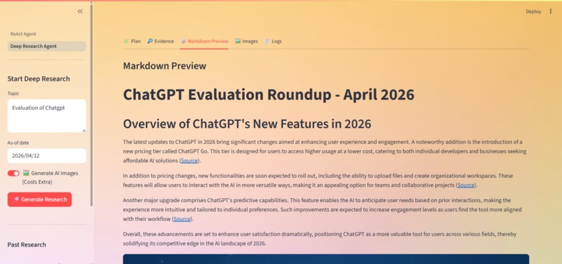 Self-Correcting Multi-Agent AI Research System – screenshot 3