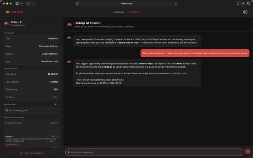 FinTerp – screenshot 4