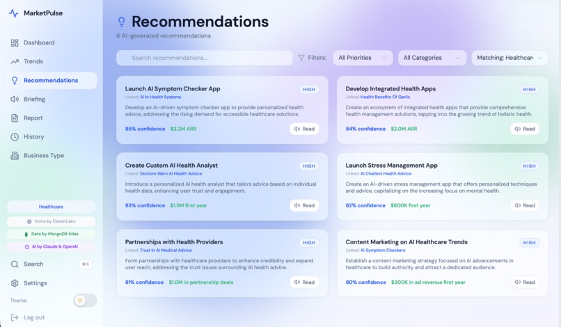 MarketPulse – screenshot 2