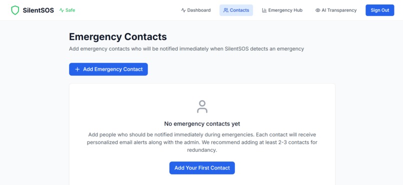 SilentSOS: AI-Powered Automatic Emergency Detection – screenshot 3