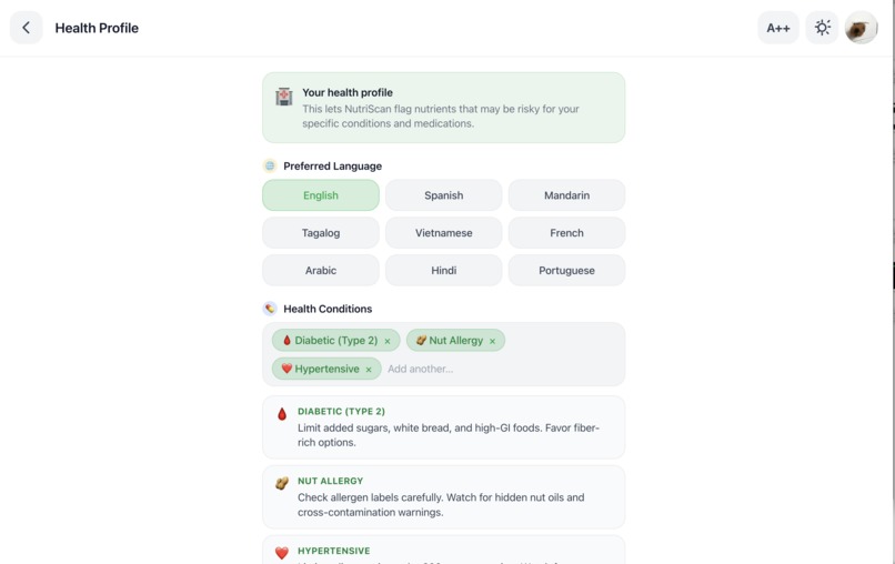 NutriScan – screenshot 4