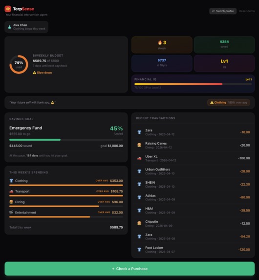 TerpSense – screenshot 1
