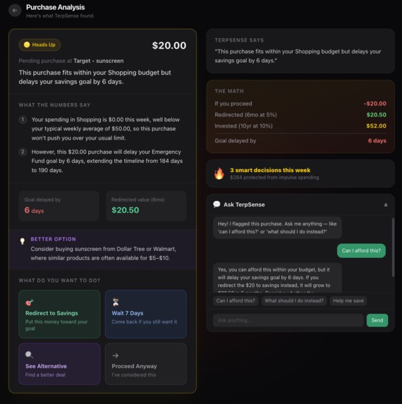 TerpSense – screenshot 3