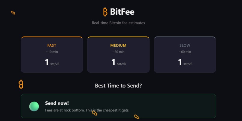 Bitcoin Fee Estimator – screenshot 2