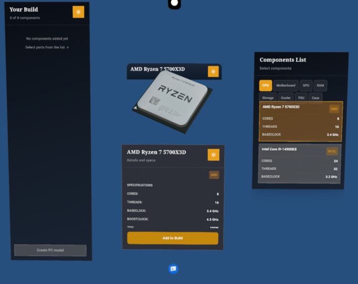 PCPartPiXR – screenshot 1
