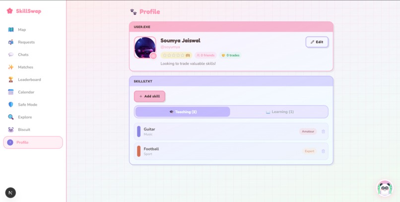 SkillSwap – screenshot 2