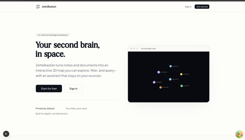 zettelkasten – screenshot 1