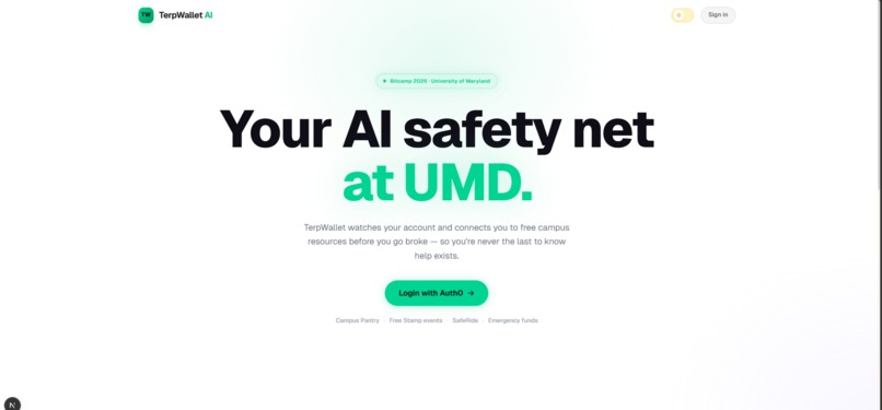 TerpWallet AI – screenshot 1