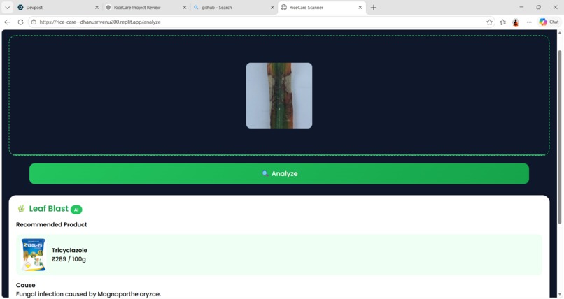 RiceCare: AI-Powered Rice Crop Decision Support System – screenshot 7