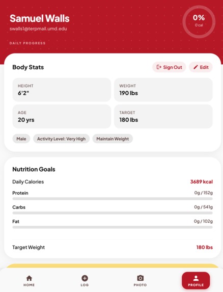 UMD Nutrition – screenshot 5