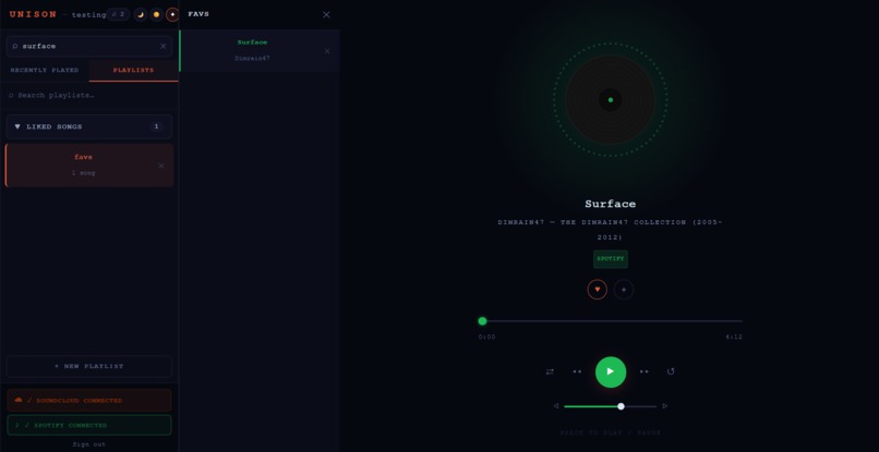 Unison – screenshot 3
