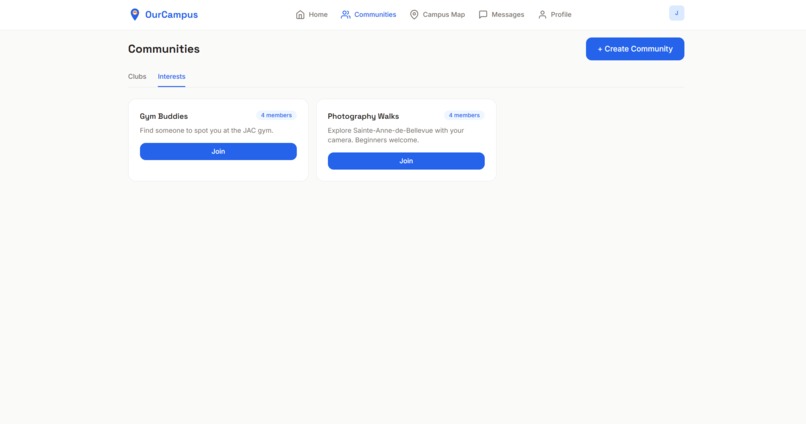 OurCampus – screenshot 2