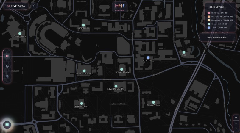 HushMap – screenshot 2