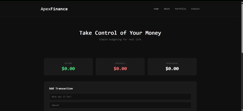 ApexFinance – screenshot 1