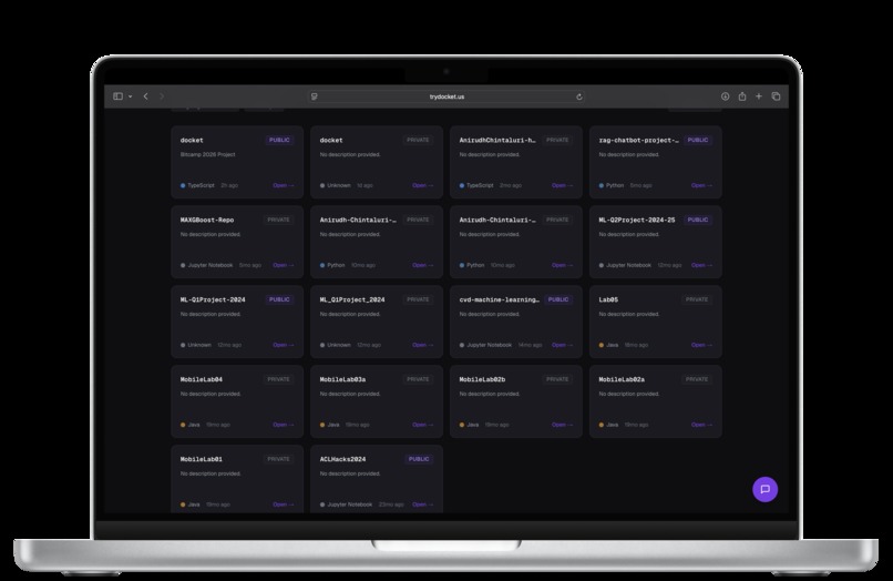 Docket – screenshot 3