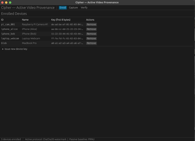 VIE (Video Interface Encoding) Cipher – screenshot 1