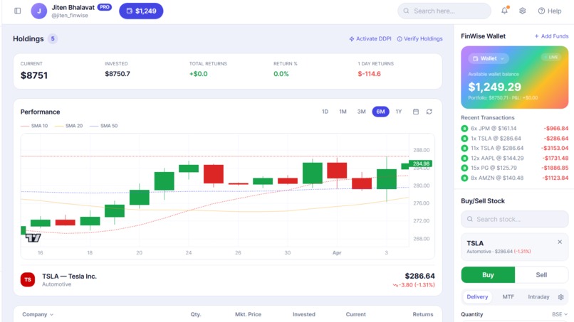 FinWise – screenshot 2