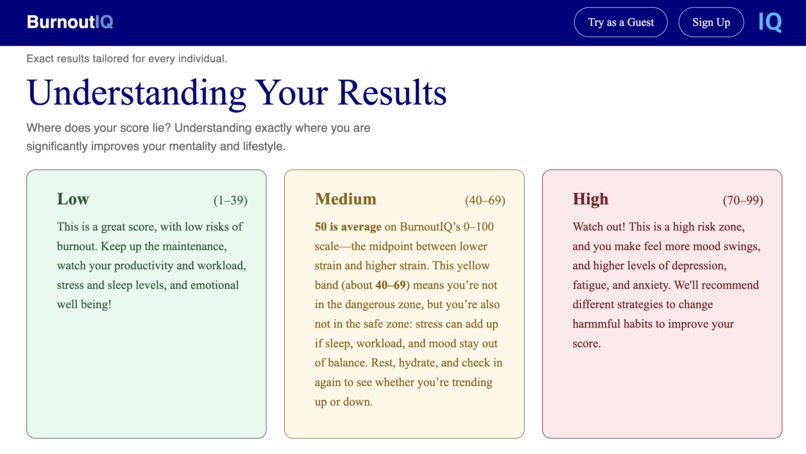 BurnoutIQ – screenshot 2