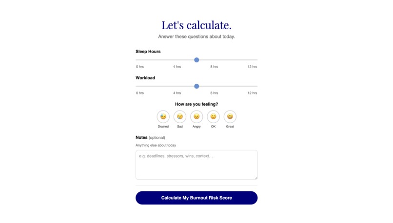 BurnoutIQ – screenshot 3