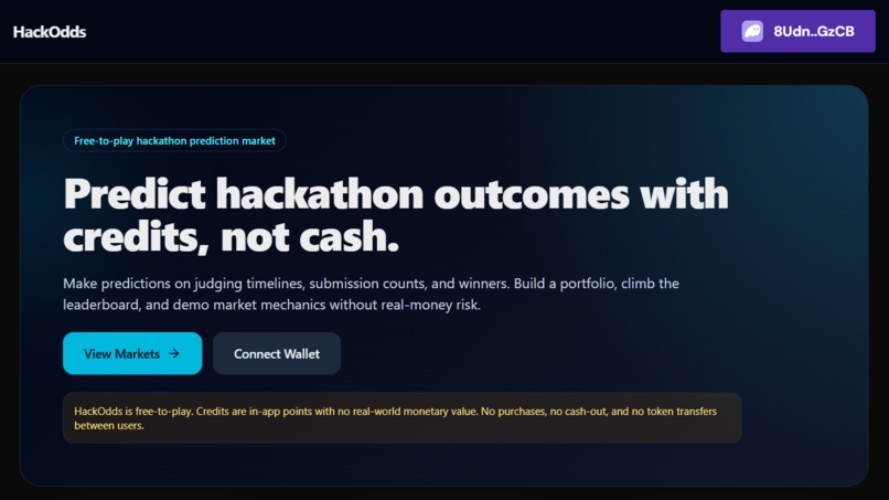 HackOdds – screenshot 1