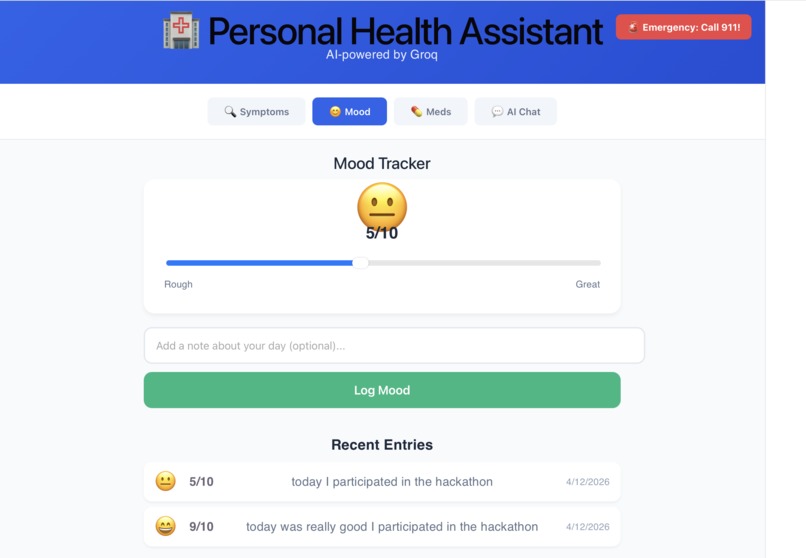 Personal Health Assistant  – screenshot 2