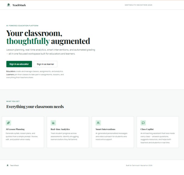 TeachStack – screenshot 2